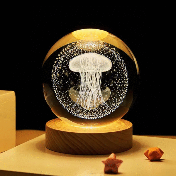 3D Crystal Ball – Jellyfish