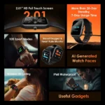 oraimo Watch 5 Lite 2.01" HD IP68 Smart Watch - Image 3